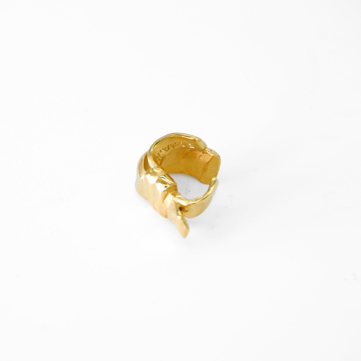 RIBBON EAR CUFF in Gold