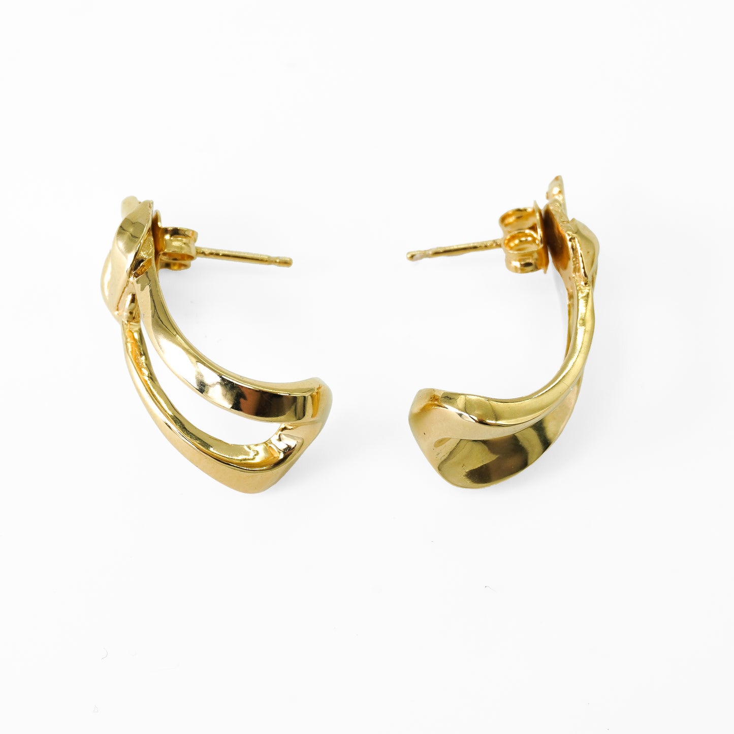 KNOTTED EARRINGS in Gold