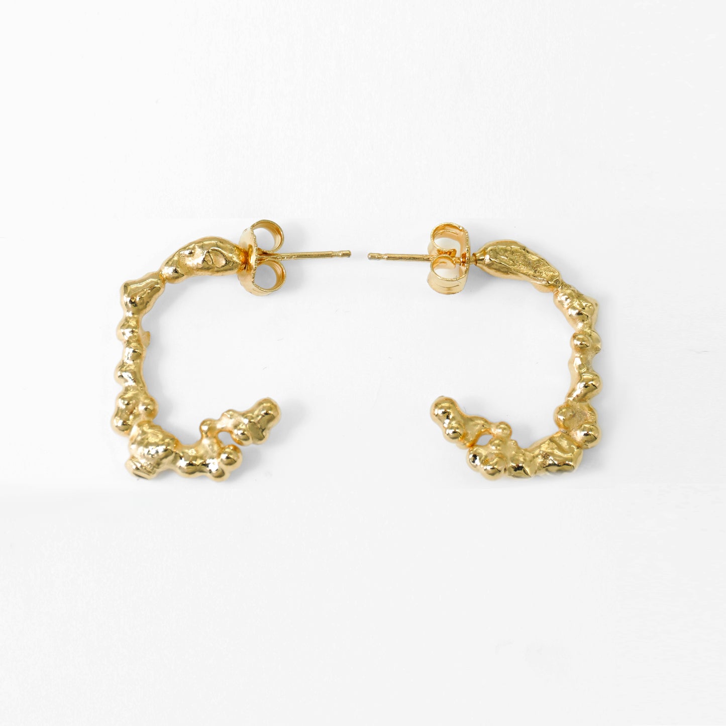 MELTED 1.0 LOOP EARRINGS in Gold