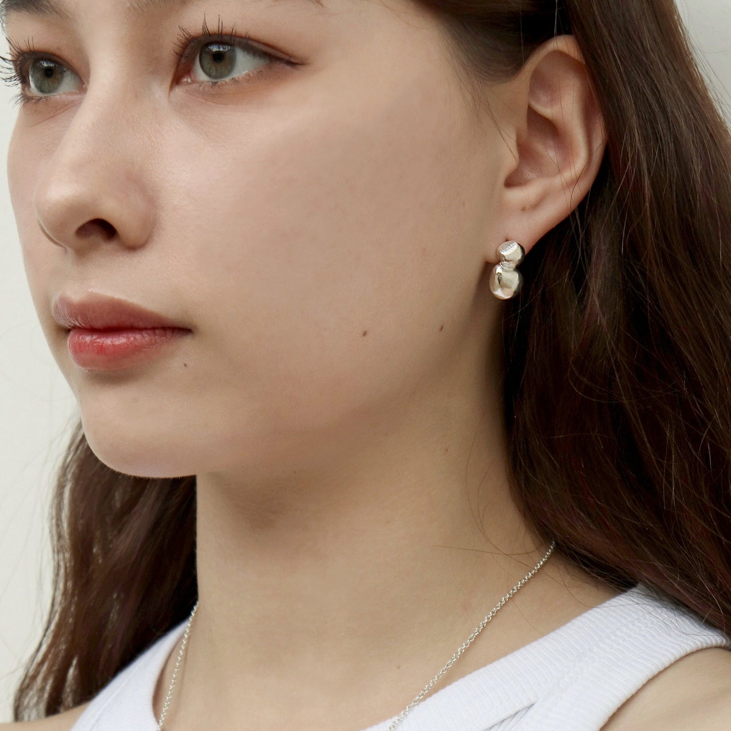 POTTERY EARRINGS in Silver