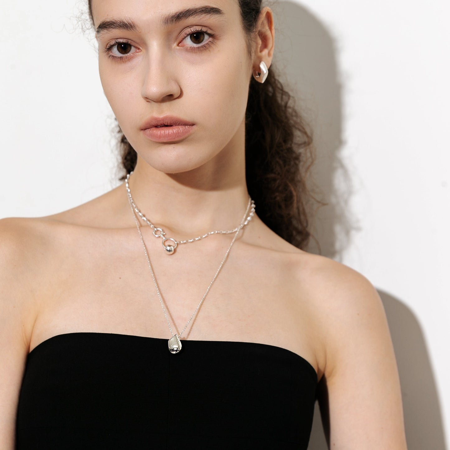 DROPPLET 2.0 NECKLACE in Silver
