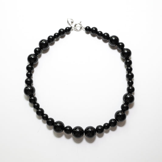 MIXED BLACK ONYX NECKLACE