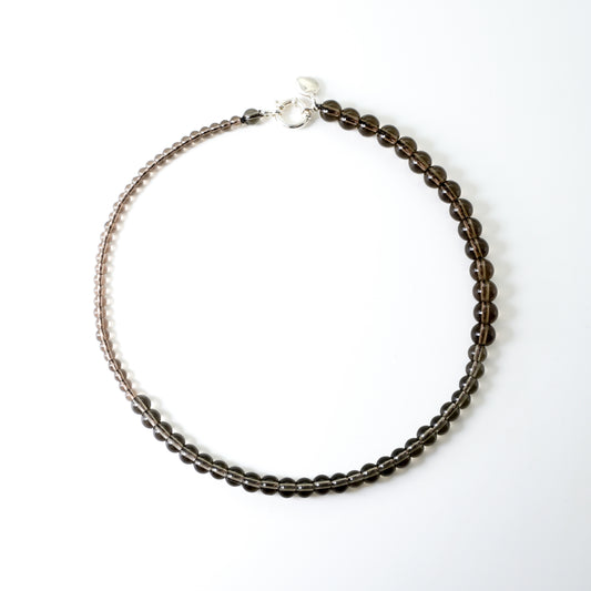 MIXED SMOKY QUARTZ NECKLACE