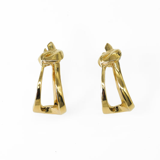 KNOTTED EARRINGS in Gold