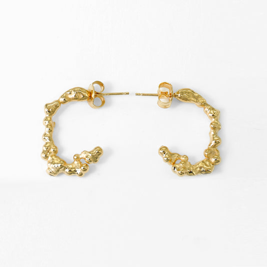 MELTED 1.0 LOOP EARRINGS in Gold