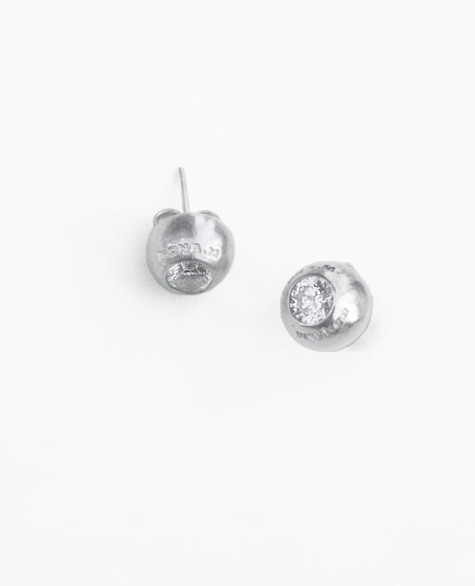 DOME EARRINGS in Silver